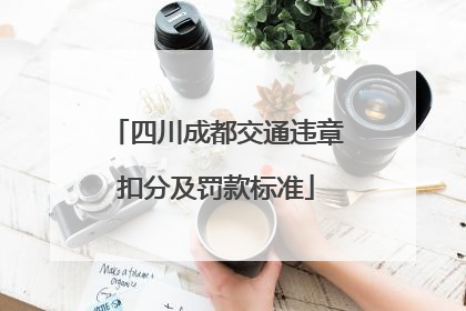 四川成都交通违章扣分及罚款标准