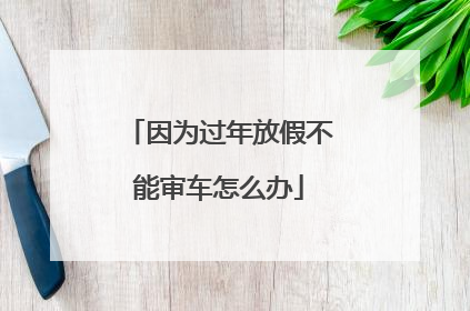 因为过年放假不能审车怎么办