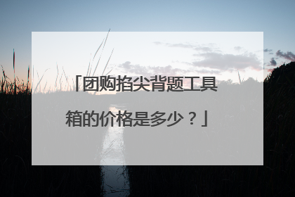 团购掐尖背题工具箱的价格是多少？