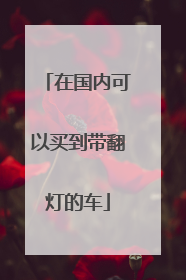 在国内可以买到带翻灯的车