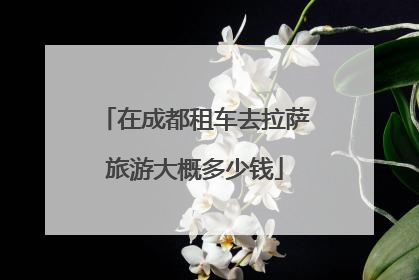 在成都租车去拉萨旅游大概多少钱