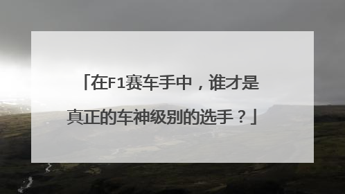 在F1赛车手中，谁才是真正的车神级别的选手？