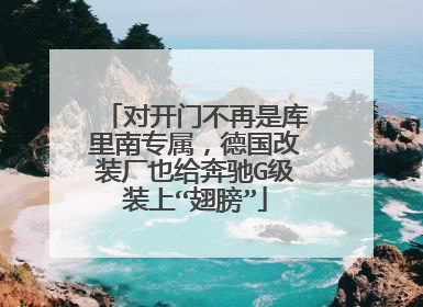 对开门不再是库里南专属，德国改装厂也给奔驰G级装上“翅膀”
