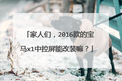 家人们，2016款的宝马x1中控屏能改装嘛？