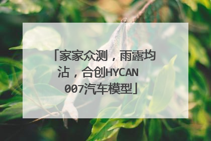 家家众测，雨露均沾，合创HYCAN 007汽车模型
