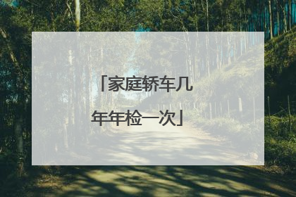 家庭轿车几年年检一次