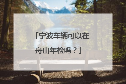 宁波车辆可以在舟山年检吗？
