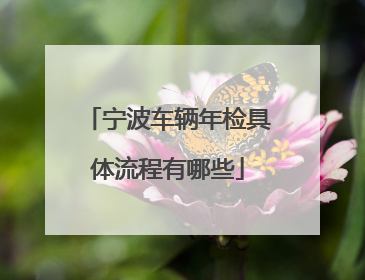 宁波车辆年检具体流程有哪些