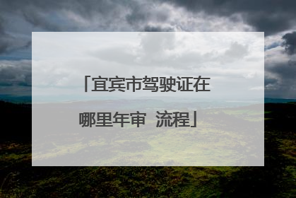 宜宾市驾驶证在哪里年审 流程