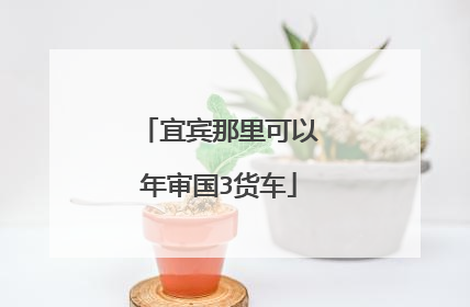 宜宾那里可以年审国3货车
