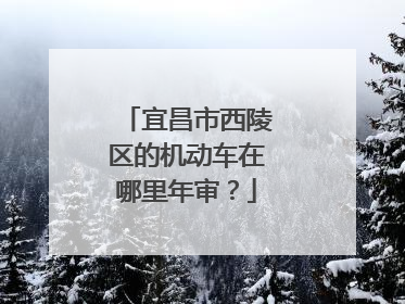 宜昌市西陵区的机动车在哪里年审？