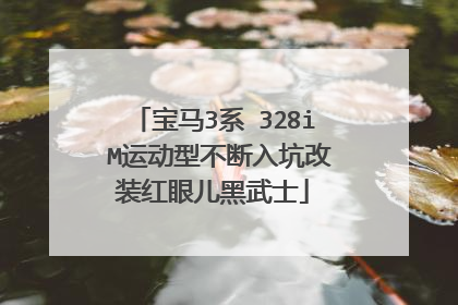 宝马3系 328i M运动型不断入坑改装红眼儿黑武士