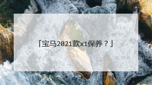 宝马2021款x1保养？