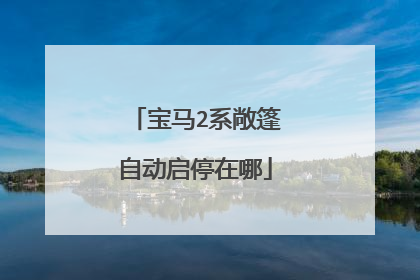 宝马2系敞篷自动启停在哪
