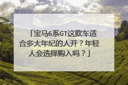 宝马6系GT这款车适合多大年纪的人开？年轻人会选择购入吗？