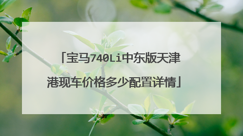 宝马740Li中东版天津港现车价格多少配置详情