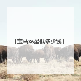 宝马X6最低多少钱