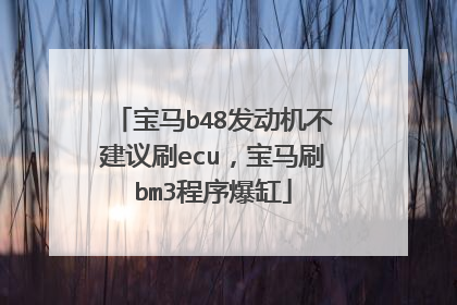 宝马b48发动机不建议刷ecu，宝马刷bm3程序爆缸