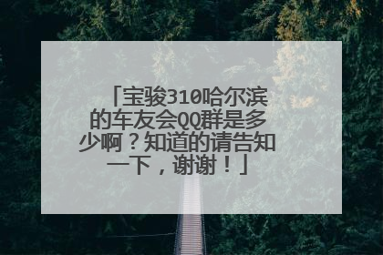 宝骏310哈尔滨的车友会QQ群是多少啊？知道的请告知一下，谢谢！