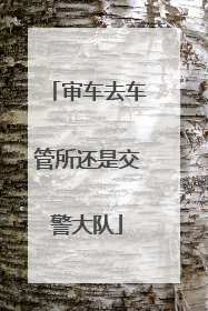 审车去车管所还是交警大队