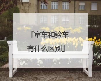 审车和验车有什么区别