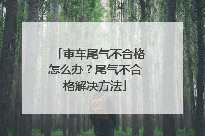 审车尾气不合格怎么办？尾气不合格解决方法