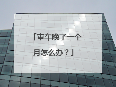 审车晚了一个月怎么办？
