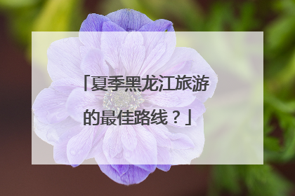 夏季黑龙江旅游的最佳路线？