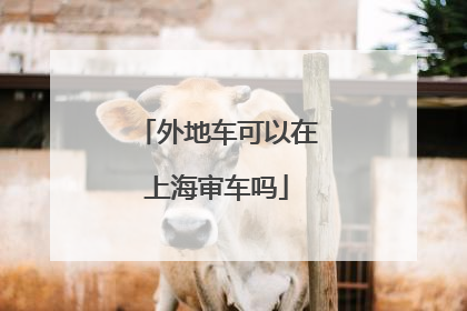 外地车可以在上海审车吗