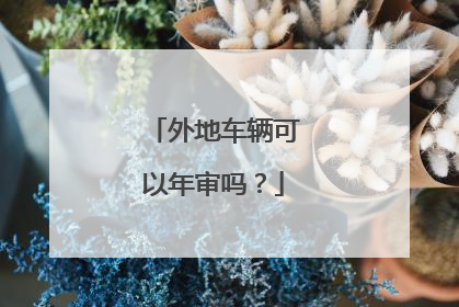外地车辆可以年审吗？