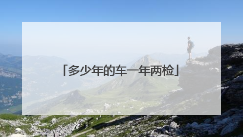 多少年的车一年两检