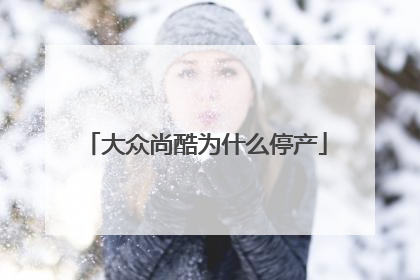 大众尚酷为什么停产