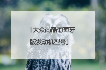大众尚酷葡萄牙版发动机型号