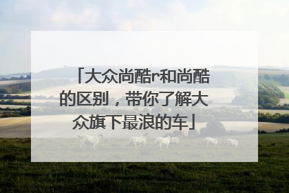 大众尚酷r和尚酷的区别，带你了解大众旗下最浪的车