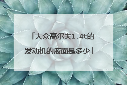 大众高尔夫1.4t的发动机的液面是多少