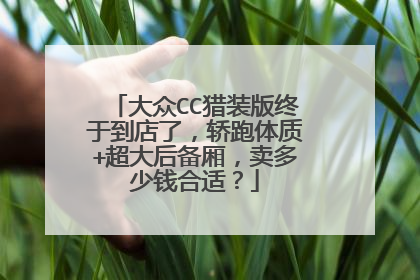 大众CC猎装版终于到店了，轿跑体质+超大后备厢，卖多少钱合适？
