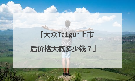 大众Taigun上市后价格大概多少钱？