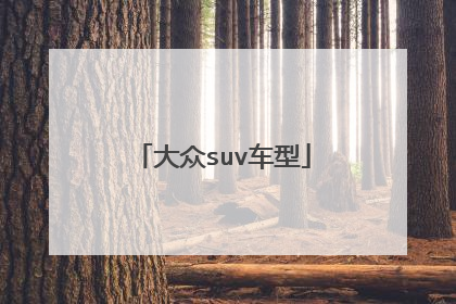 大众suv车型