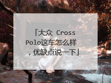 大众 CrossPolo这车怎么样，优缺点说一下