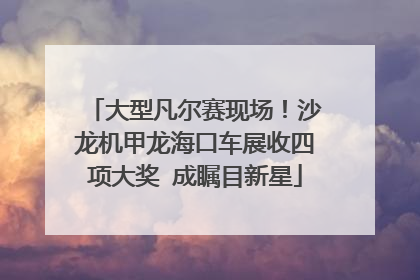大型凡尔赛现场！沙龙机甲龙海口车展收四项大奖 成瞩目新星
