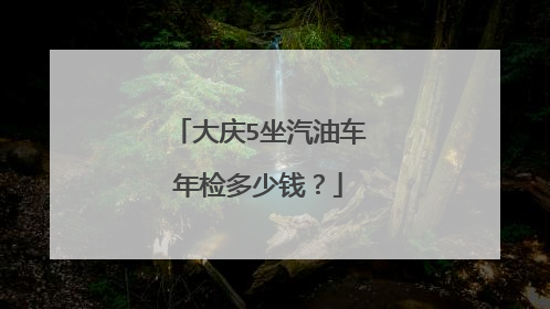 大庆5坐汽油车年检多少钱？