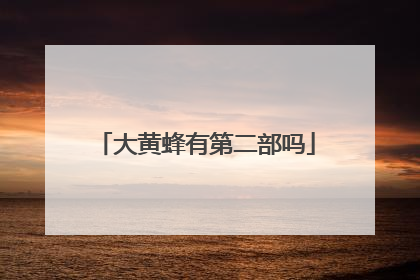 大黄蜂有第二部吗