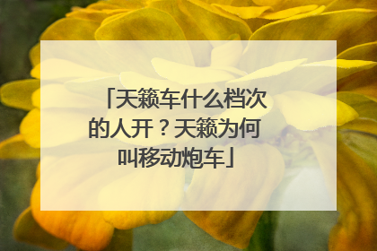 天籁车什么档次的人开？天籁为何叫移动炮车