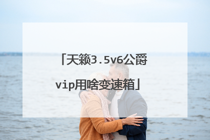 天籁3.5v6公爵vip用啥变速箱