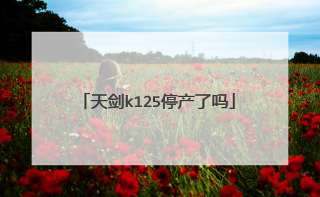 天剑k125停产了吗