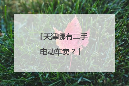 天津哪有二手电动车卖？