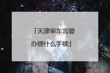 天津审车需要办理什么手续