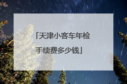 天津小客车年检手续费多少钱