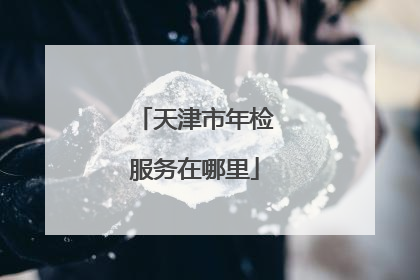 天津市年检服务在哪里
