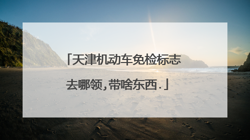 天津机动车免检标志去哪领,带啥东西.